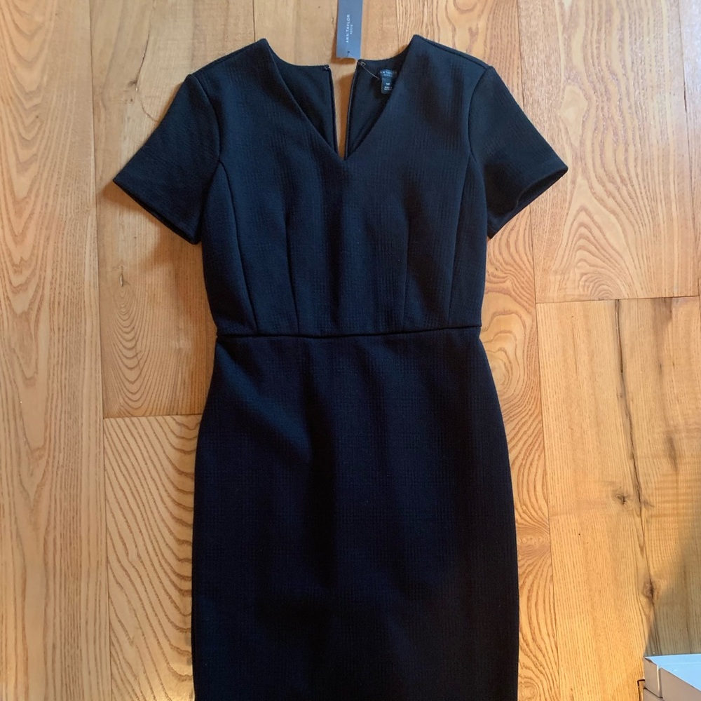 ann taylor 00p black dress